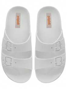 Pópidí Children's Flip-Flops, Papete Sandals, Girls 12.46S - 白色 - 查看 3