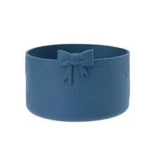 蝴蝶结保护硅胶靴，兼容 杯 20/30/40 盎司，适用于 Hydroflask 靴 12-24 盎司，更多底部 2.95 英寸的瓶子，适用于杯子配件靴（蓝色），返校用品