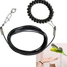 1 Stück Papageien-Leine, ultraleicht und fußfreundliches Outdoor-Trainingsseil für Aras, Kakadus, Papageien