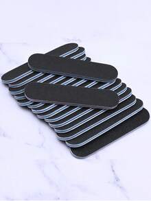 50套黑色指甲锉，直型美甲打磨条，高品质不掉毛美甲打磨条 - 黑色 - 查看 10