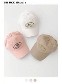 1 件装轻质柔软皇冠字母刺绣速干棒球帽，女士透气运动跑步防晒帽，户外露营休闲帽，春夏 - 速乾棒球帽 - 查看 2