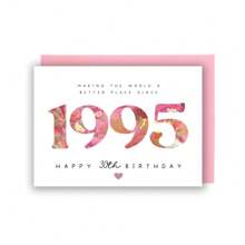 30. Geburtstagskarte, Karte für sie, 30. Geburtstagskarte für Tochter, Enkelin, Nichte, Schwester, Patentochter, Freundin