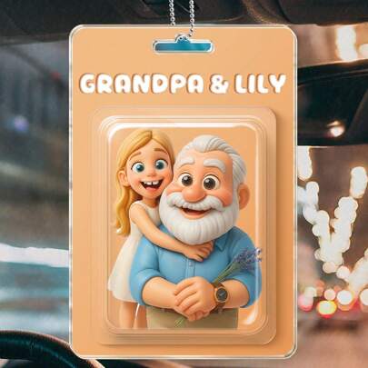 Custom 2D Action Figure Pack Packaging Toy Box Style Art Gift Personalized Car Ornament Gift For Family, Friends, Parents, GrandParents, Boy, Girl, Her, Him