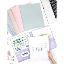 Folders With Pockets 6 Pack Pastel Colors Plastic Folders With Pockets Poly Folders For Documents Letter Size 2 Pocket Folders For Home Office - Multicolored2 - View 5
