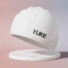1 Pieza Gorro de natación de silicona grande adecuado para cabello largo - Diseñado para peinados largos, trenzados, rizados - Para mujeres y hombres, esenciales de playa, accesorios de playa, flotador de piscina