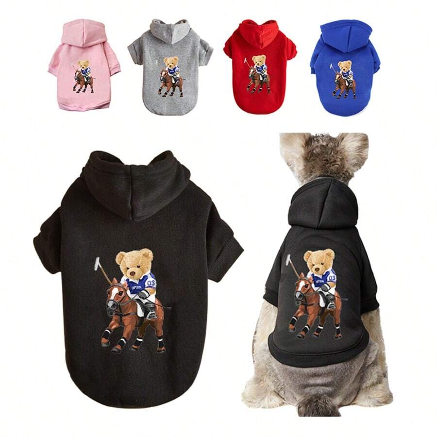 Diseño de moda Sudadera con capucha para perros Ropa de invierno para mascotas Ropa para perros Chihuahua Disfraces suaves para cachorros Lavable a máquina