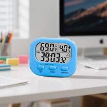 Timer With Temperature Display, Countdown Timer For Studying, Cooking, Kitchen Reminder, Time Management, Self-Discipline - Multicolor - View 6