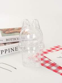 1 个小雕像保护套，包括站立和坐姿，透明悬挂/储物盒，带钥匙扣 - 适用于时尚乙烯基保护套、情人节/圣诞节礼物（不含娃娃）