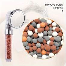 圆形多色负离子矿物淋浴喷头珠 - 易于安装，无需电源，滤水石可提升沐浴体验，淋浴滤水珠 - 淋浴喷头替换净化石，直径 6-7 毫米，用于水净化的滤水石，高效水过滤矿物球，浴室水净化，装饰性浴室配件，耐用的浴室产品存储 - 彩色 - 查看 11