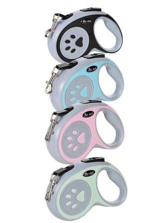 可伸缩宠物牵引绳，易于管理，耐用尼龙绳牵引绳，适合中小型犬