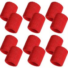 12 Pack Wrist Sweatbands For Men And Women, Sports Wristbands, Tennis Sweatbands, Moisture Wicking Wristband For Working Out, Football, Basketball, Sports