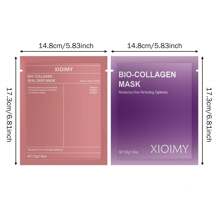Xioimy 8片装胶原蛋白果冻面膜套装，深层保湿面膜，为肌肤注入水分和光泽，日夜保湿凝胶面膜，缩小毛孔，改善皮肤弹性，告别干燥、暗沉、松弛的皮肤，增强皮肤弹性，面部护理，面膜