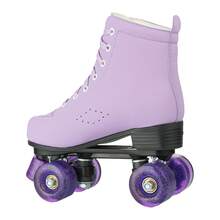Gets Unisex Double-Row Roller Skates, Adjustable Roller Skates-The Perfect Indoor And Outdoor Skates For Beginners And Enthusiasts, Comes With A Shoe Bag - Deep Purple Flash Wheel - View 9