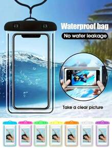 3 Pieces Mobile Phone Waterproof Bag, Diving Mobile Phone Bag, Mobile Phone Waterproof Sealed Bag, Touch Screen Waterproof Bag, Dry Bag, Suitable For Rafting, Diving, Surfing
