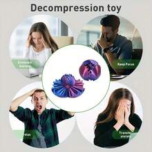 1 món đồ chơi xoay hình bánh răng in 3D, đồ chơi giảm căng thẳng hình bánh răng, đồ chơi ngón tay hình bánh răng, đồ chơi để bàn hình bánh răng, đồ chơi bánh răng giúp giảm lo âu. - Nhiều màu - Xem 4