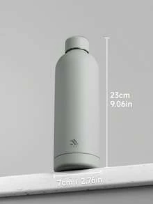 Meoky 17 oz Frosted Sports Flask, Insulated Water Bottle with Unique Small Mouth, 12-Hour Cold Retention, Leak-Proof Double-Wall Stainless Steel, Perfect for Sports, Gym, Travel, and School - 灰色 - 查看 6