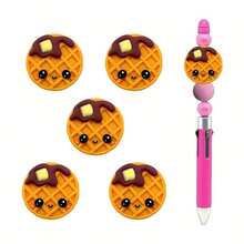 5/25pcs Silicone Bead Waffle Grid Element Silicone Beads, Gingerbread Man Cookie Silicone Beads, Suitable For Jewelry Decoration Beads, Earrings, Necklaces, Bags, Pens, Phone Chains, Makeup Brushes, Keychains And Other DIY Sets, Suitable For Mother's Day, Father's Day, Holiday, Birthday Gifts - Waffle Series - View 14