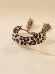 1 Stück Armband mit Leopardenmuster, Boho Armband für Frauen
