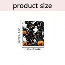 1 pieza/4 piezas/6 piezas/10 piezas Funda de silla de felpa corta con estampado de fantasmas y calabazas de Halloween, funda de silla de felpa corta desmontable, protector de respaldo de silla, adecuado para todas las estaciones, funda de silla decorativa navideña, para comedor, sala de estar, protección de silla para el hogar, con protección de respaldo, aplicable a comedor, oficina, sala de estar, hotel y decoración del hogar