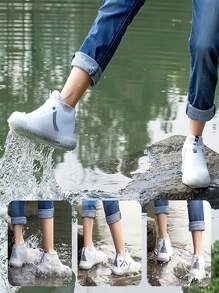 Rainproof Shoe Covers Wholesale Latex Waterproof Shoe Covers Thick Section Rainy Day Outdoor Silicone Rain Shoe Covers Anti-Slip Wearable Rain Boots Waterproof Shoe Covers Latex Anti-Slip Rainproof Shoe Covers Thickened Wearable Outdoor Waterproof Shoe Covers Rainproof Rain Boot Covers For Men And Women Shoe Size 34-40