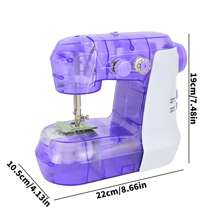 Mini 717 Sewing Machine - Compact Household Sewing Machine With Foot Pedal, Electric Sewing Machine For Beginners - EU E Type Plug(220-240V) - View 8