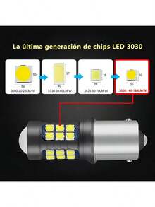 2 Focos Led Direccional Ba15s P21w 7506 1141 1156 - Blanco - Ver 5