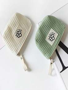 Mini Cute Cartoon Coin Purse, Portable Lipstick/Cosmetic Bag, Earphone & Cable Organizer,For Holiday Beach, Bathroom Collection, Bedroom Collection, Large Capacity