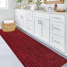 1 pieza Alfombra para dormitorio, sala de estar, balcón, pasillo, escalera, felpudo antideslizante absorbente para baño del hogar, alfombra de entrada para oficina y centro comercial