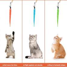 2pcs Caterpillar Replacement Teaser Wands For Cat Plush Toys