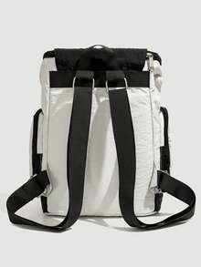 1pc Men's Backpack Oxford Cloth Material Multi-Pocket Fashion Casual Daypack, Suitable For School, Date, Party, Commute, Travel, Work Large Capacity Bag