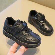 Children's White Shoes, New Spring And Autumn Sports Shoes For Boys And Girls, Casual Sneakers, Soft-Soled Baby Shoes - 黑色 - 查看 7