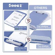 Carpeta Portapapeles Papeleta Almacena Tabla Clip Carta - Rosa Roja - Ver 8