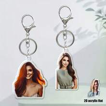 1 pieza/3 piezas Llavero acrílico personalizado con foto de dibujos animados, impresión a doble cara, adecuado para varias ocasiones como regalo de Navidad, decorar mochila, recuerdo de mascota, foto de paisaje, llaveros y accesorios personalizados, fácil y cómodo, colorido, lindo, adorable, divertido, kawaii, estilo Y2K, elegante, unisex, casual, personalizado, único, regalo ideal para él, regalo ideal para ella, ella, novio, novia, familia, amigos - Multicolor - Ver 8