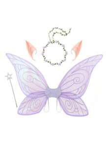 1pc Holiday Party Makeup Prop Adult Costume Butterfly Wings, Fairy Wings - Multicolor - View 17