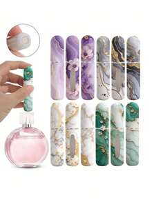 Chai xịt nước hoa họa tiết đá cẩm thạch, Chai nước hoa không cần đổ đầy có thể tái sử dụng, Chai mỹ phẩm mini, Dụng cụ đóng gói nước hoa và hydrosol, Nhiều màu sắc để lựa chọn, Quà tặng sinh nhật cho gia đình và bạn bè, Quà tặng ngày lễ, Du lịch di động 5ml - Nhiều màu - Xem 2