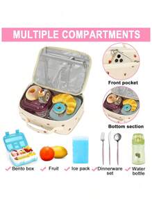 Torba na lunch z personalizowanym nadrukiem z włóczki, prezent dla dziecka, torba szkolna, torba dla dziecka, ręcznie robiona torba na lunch z imieniem, dobra jakość, wygoda, prezent urodzinowy