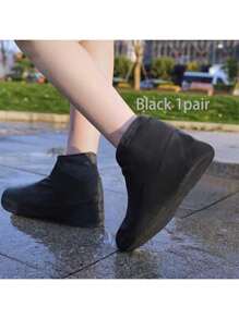 Rainproof Shoe Covers Wholesale Latex Waterproof Shoe Covers Thick Section Rainy Day Outdoor Silicone Rain Shoe Covers Anti-Slip Wearable Rain Boots Waterproof Shoe Covers Latex Anti-Slip Rainproof Shoe Covers Thickened Wearable Outdoor Waterproof Shoe Covers Rainproof Rain Boot Covers For Men And Women Shoe Size 34-40