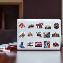 50 adesivos legais de carros de corrida para meninos/amantes de carros, adesivos premium para laptop, também para garrafa de água, Kindle, iPad, guitarra, mala para personalizar itens, para material escolar, volta às aulas - Multicolorido - Ver 6
