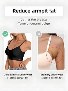 Women's Seamless Backless Bra, Sexy Summer Bra With Backless Design, Bridal Bra, Comes With 3 Adjustable Shoulder Straps, Comfortable And Breathable, Suitable For Weddings, Formal Occasions, Can Be Paired With Camisoles.