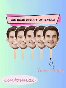 10 buah Masker Wajah Foto Kustom - Cocok untuk Pesta Ulang Tahun, Pesta Topeng, Multifungsi, Dapat Digunakan Kembali, Hadiah untuk Keluarga, Teman, Lucu, Pembuka Percakapan - MultiWarna - View 1