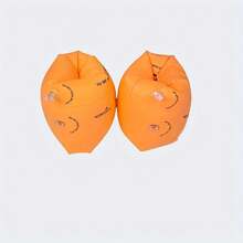 一套 2 个儿童充气臂浮板，适合幼儿和成人，配有儿童水翼游泳臂带