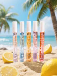 5 قطع/10 قطع مجموعة عطور عطرية صغيرة للنساء، رائحة طازجة وسهلة الحمل، عطر فاكهة حلو للنساء، مناسب للحفلات الصيفية والشاطئ والخارج، هدية تخرج. 10 مل/0.34 أونصة سائلة - روائح متعددة - مشاهدة 3