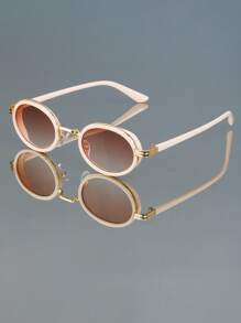 Ochelari de soare la modă cu ramă mică ovală din metal Steampunk vintage, noi, de înaltă calitate, stil stradal, pentru exterior, călătorii, ochelari de decorare pentru petreceri pe plajă, pentru bărbați și femei, versatili, eleganți, pentru afaceri, casual, purtați zilnic