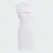 Adidas Women's Casual Sleeveless Round Neck Fitted Sports Dress, Summer - Light Heather Gray - View 1