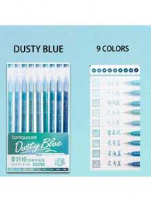 Languo 213 Pcs 1 Set High Capacity Color Neutral Pen Gel Pen Acrylic Paint Markers Pens, Student Painting Drawing 207 Colors Color Handbook Pen, Painting Graffiti Outline Can Be Stacked Color Fine Tip Neutral Pen 0.6mm, 24 Color System Set Candy Color Morandi Color Cute Stationery Pen