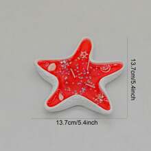 1PC Candle - Starfish And Shell Shaped Soy Wax Candles, Essential Oil Candles, Household Candles, Birthday, Christmas, Thanksgiving, Mother's Day, Women's Stress Relief Gifts, 100% Plant Based, No Animal Testing, Candle Accessories Random, Artificial Color Batches Available In Different Colors, But Does Not Affect Use, Some Decorative Accessories Are Random.