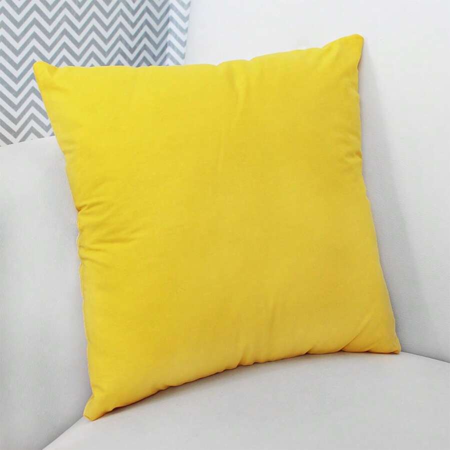 Printed Decorative Pillow With Full Zipper, Super Washable - Amarillo - Ver 1