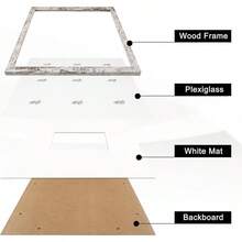 GraduatePro 12x16 Signature Picture Frame Board 5x7 Photo With Signable Birthday Party Graduation Wedding Guest Book Gold2025 - 白色 - 查看 5