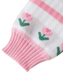 enmi bear Baby Mädchen Strickjacke, thermisch gefütterte gestrickte Oberbekleidung, neue Herbst/Winter Kinderkleidung, stylisch für Kleinkind & Baby Mädchen