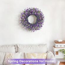 26 Inch Lavender Wreath Summer Spring Wreaths For Front Door Wreaths For Front Door For Wedding Farmhouse Purple LavenderB0DWMNY3YT[Am]14W10